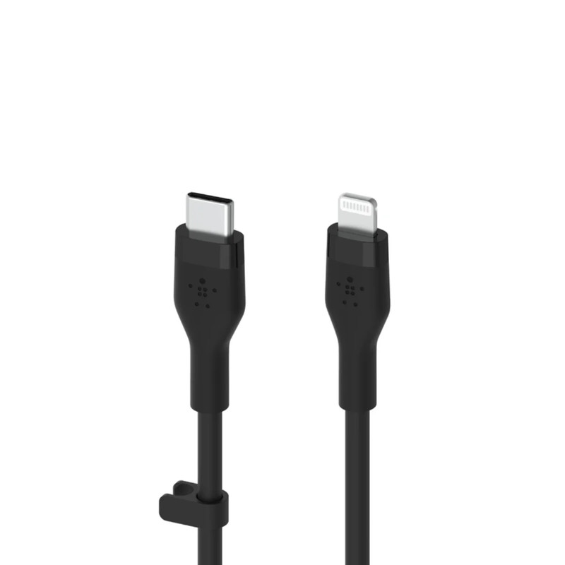 Belkin BoostCharge Pro Flex Lightning To USB-C Cable 1m - Black - كابل شحن